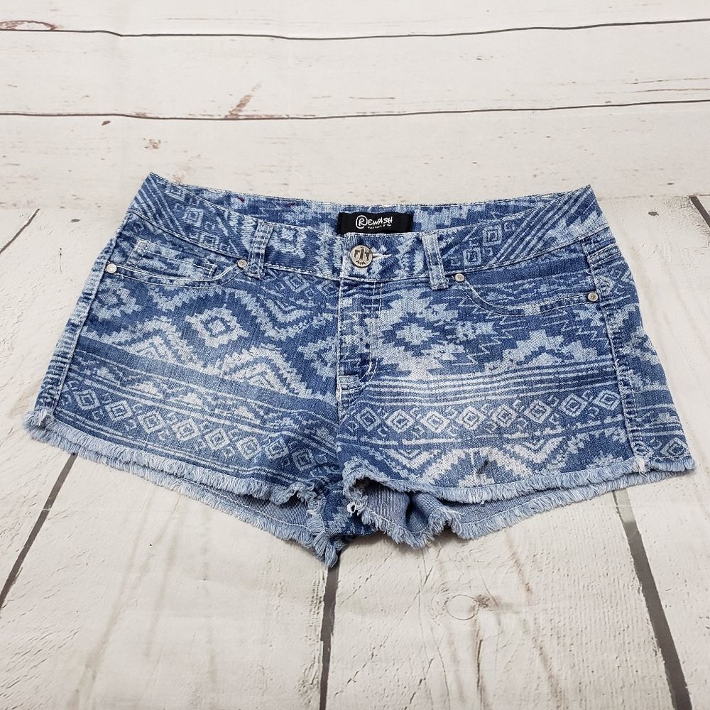 Rewash Jean Shorts Size 7 Cut Offs Southwestern